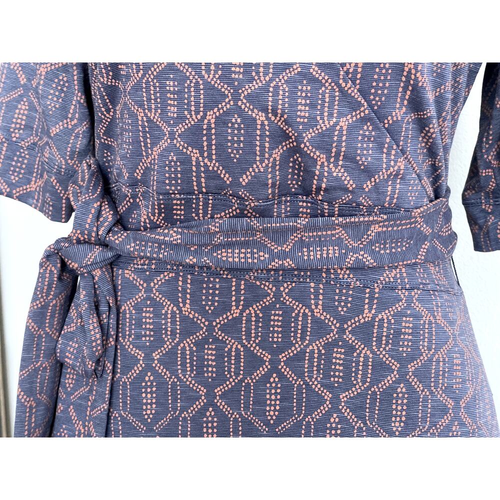 Toad&Co Sz S Cue Wrap Dress Gray Stretch Wicking A-Line Active Travel Vacation - Picture 9 of 16